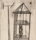 Louise Bourgeois. Plate 4 of 9, from the illustrated book, He Disappeared into Complete Silence, first edition (Example 3). 1947