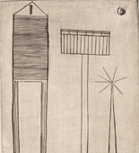 Louise Bourgeois. Plate 6 of 9, from the illustrated book, He Disappeared into Complete Silence, first edition (Example 3). 1947