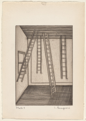 Louise Bourgeois. Plate 8 of 9, from the illustrated book, He Disappeared into Complete Silence, first edition (Example 3). 1947