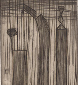 Louise Bourgeois. Plate 9 of 9, from the illustrated book, He Disappeared into Complete Silence, first edition (Example 3). 1947