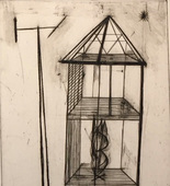 Louise Bourgeois. Plate 4 of 9, from the illustrated book, He Disappeared into Complete Silence, first edition (Example 4). 1947