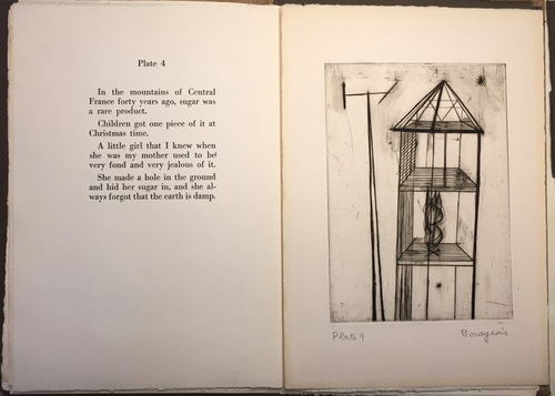 Louise Bourgeois. Plate 4 of 9, from the illustrated book, He Disappeared into Complete Silence, first edition (Example 4). 1947