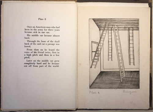 Louise Bourgeois. Plate 8 of 9, from the illustrated book, He Disappeared into Complete Silence, first edition (Example 4). 1947