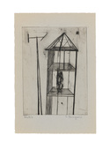 Louise Bourgeois. Plate 4 of 9, from the illustrated book, He Disappeared into Complete Silence, first edition (Example 5). 1947