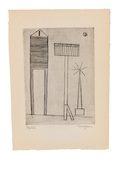 Louise Bourgeois. Plate 6 of 9, from the illustrated book, He Disappeared into Complete Silence, first edition (Example 5). 1947