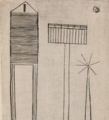 Louise Bourgeois. Plate 6 of 9, from the illustrated book, He Disappeared into Complete Silence, first edition (Example 5). 1947