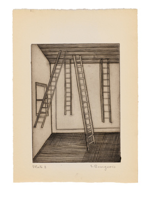 Louise Bourgeois. Plate 8 of 9, from the illustrated book, He Disappeared into Complete Silence, first edition (Example 5). 1947