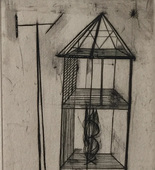Louise Bourgeois. Plate 4 of 9, from the illustrated book, He Disappeared into Complete Silence, first edition (Example 6). 1947