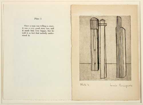 Louise Bourgeois. Plate 3 of 9, from the illustrated book, He Disappeared into Complete Silence, first edition (Example 7). 1947