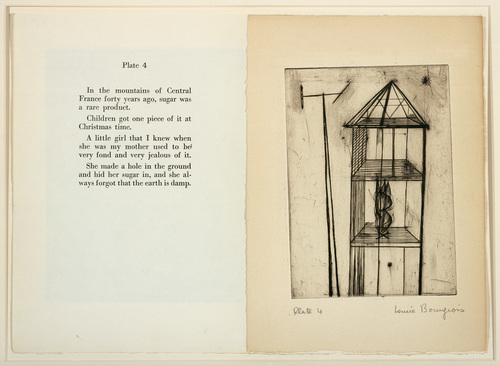 Louise Bourgeois. Plate 4 of 9, from the illustrated book, He Disappeared into Complete Silence, first edition (Example 7). 1947