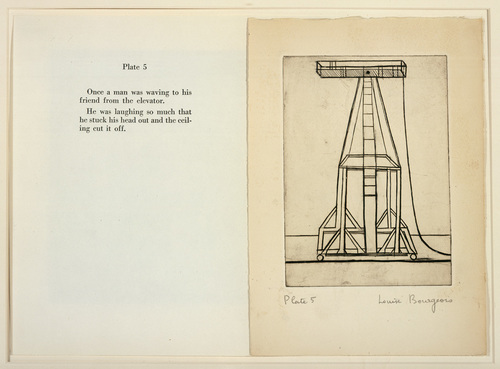 Louise Bourgeois. Plate 5 of 9, from the illustrated book, He Disappeared into Complete Silence, first edition (Example 7). 1947