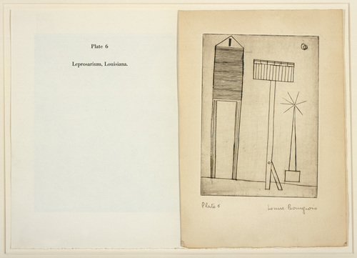 Louise Bourgeois. Plate 6 of 9, from the illustrated book, He Disappeared into Complete Silence, first edition (Example 7). 1947