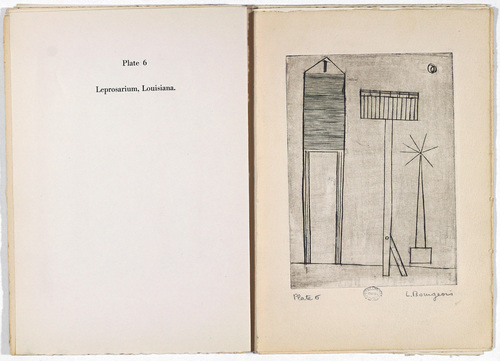 Louise Bourgeois. Plate 6 of 9, from the illustrated book, He Disappeared into Complete Silence, first edition (Example 8). 1947