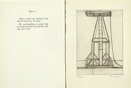 Louise Bourgeois. Plate 5 of 9, from the illustrated book, He Disappeared into Complete Silence, first edition (Example 9). 1947