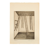 Louise Bourgeois. Plate 8 of 9, from the illustrated book, He Disappeared into Complete Silence, first edition (Example 10). 1947