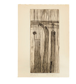 Louise Bourgeois. Plate 9 of 9, from the illustrated book, He Disappeared into Complete Silence, first edition (Example 10). 1947