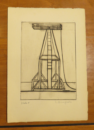Louise Bourgeois. Plate 5 of 9, from the illustrated book, He Disappeared into Complete Silence, first edition (Example 12). 1947