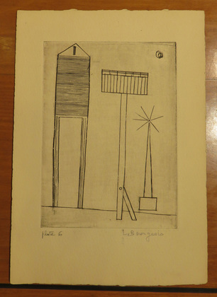 Louise Bourgeois. Plate 6 of 9, from the illustrated book, He Disappeared into Complete Silence, first edition (Example 12). 1947