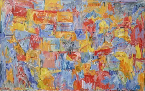 Jasper Johns. Map. 1961