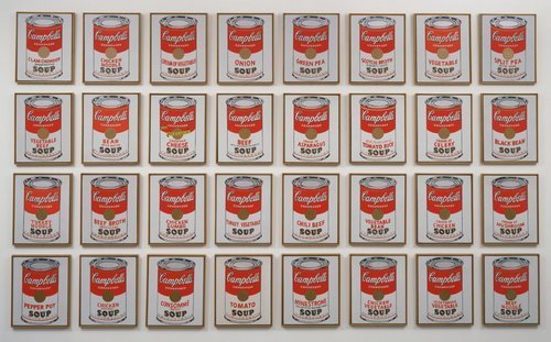 Andy Warhol. Campbell's Soup Cans. 1962