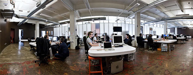 bss_office The Big Spaceship offices. No, they don't eat astronaut ice cream.