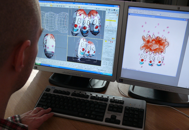 John Whittington maps the Burton design onto the 'M' balloon