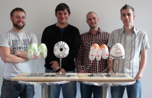 The Flix CGI team Simon Partington - Neil Sanderson - John Whittington and Mike Whipp