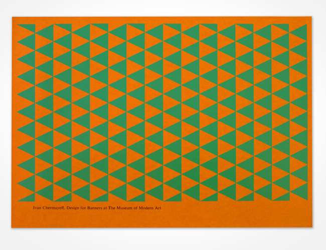 Ivan Chermayeff, design for banners for The Museum of Modern Art Chermayeff_Banners