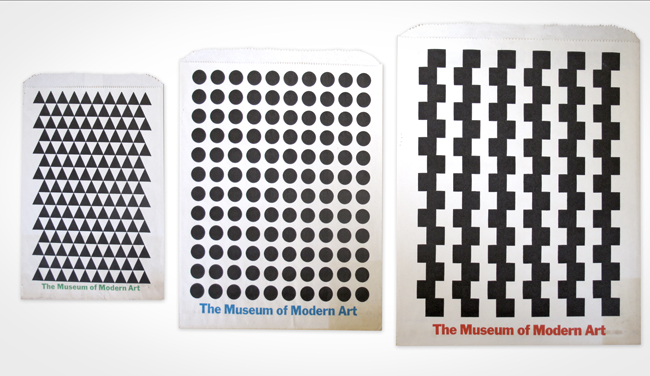 Ivan Chermayeff, paper shopping bags for The Museum of Modern Art Chermayeff_retail