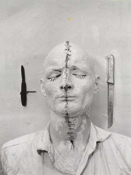 Günter Brus. Self-Painting 1. 1964. Gelatin silver print, 15 7/8 x 11 15/16" (40.4 x 30.4 cm). The Museum of Modern Art, New York. Gift of Steven Johnson and Walter Sudol. © 2010 Günter Brus