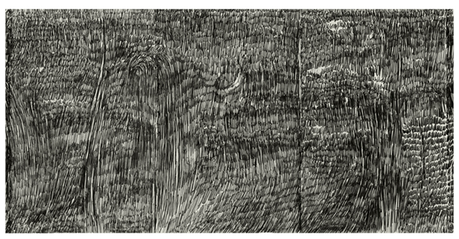 Harvey Tulcensky. Untitled detail from Notebook Drawing. Ballpoint on paper.