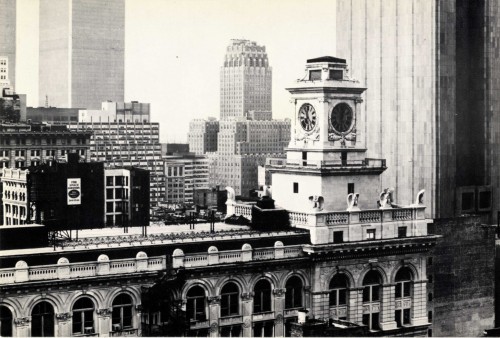 Postcard showing the Clocktower, Gallery, on the 13th floor of 108 Leonard Street at Broadway, in lower Manhattan, c. 1978. Photograph by Thomas Struth. MoMA PS1 Archives, II.B.3.