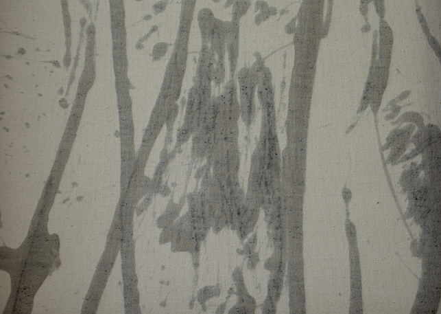When looking at the back of Echo, thin, interior lines can be seen that correspond to the broader paint marks