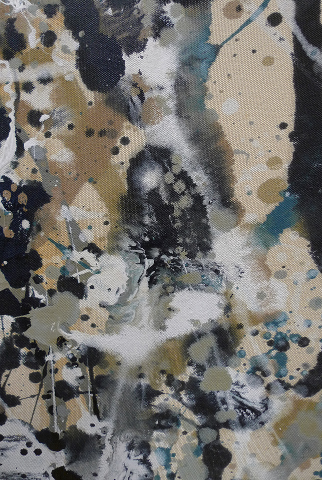 Compare the blending (above, to the left, etc) to the hazy swirl of multiple colors achieved by generous amounts of paint thinner
