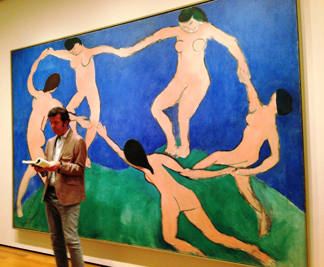 A Guerrila Reading by Stefan Sagmeister. Part of Uncontested Spaces: Guerrilla Readings in MoMA Galleries. June 5, 2013