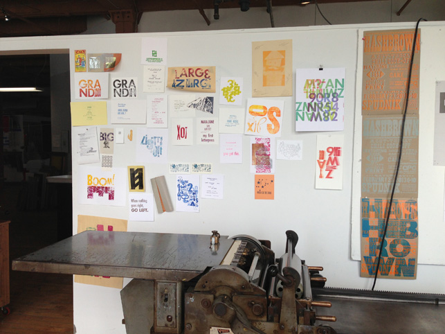 A beautiful old Vandercook letterpress at Spudnik Press Cooperative.