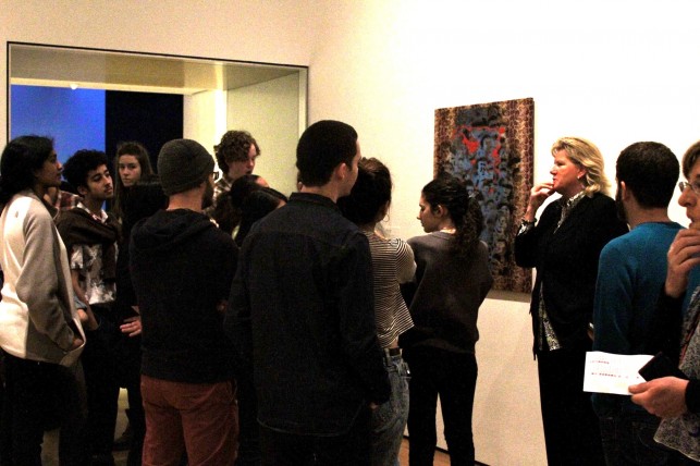 Talking with LJ about the role of Museum security in the galleries