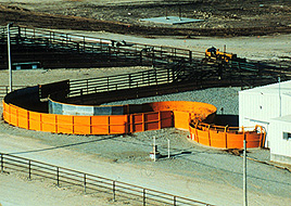 View of Temple Grandin's Serpentine Ramp. Image courtesy of grandin.com