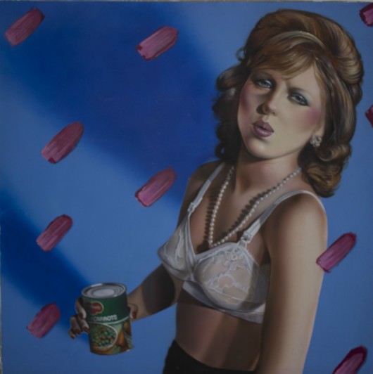 Karni Krikoryan, Susan with a Can of Peas, 1978. Airbrushed. 