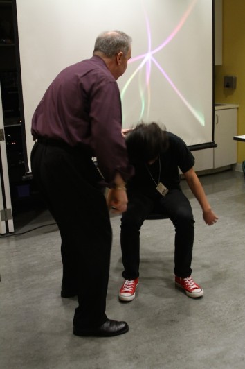 John Cerbone hypnotizing Nicolas