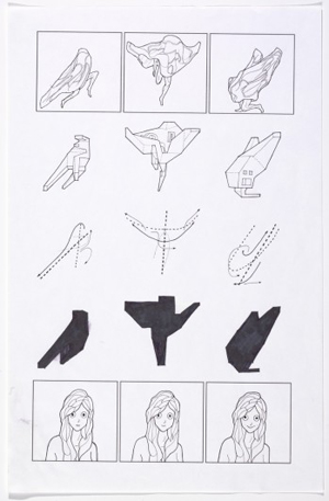 Jimenez Lai. White Elephant. 2011. Ink on paper, 17″ X 11″. Gift of the architect. Photo: John Wronn
