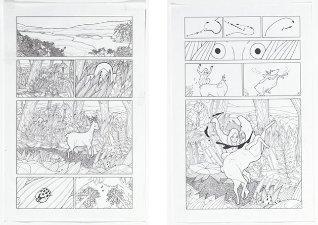 Jimenez Lai. White Elephant. 2011. Ink on paper, 17″ X 11″. Gift of the architect. Photos: John Wronn