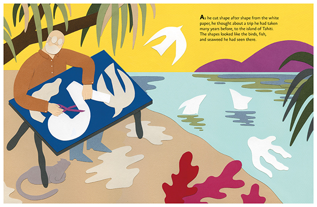 Interior spread from Matisse’s Garden. © The Museum of Modern Art. Illustration by Cristina Amodeo. © Cristina Amodeo