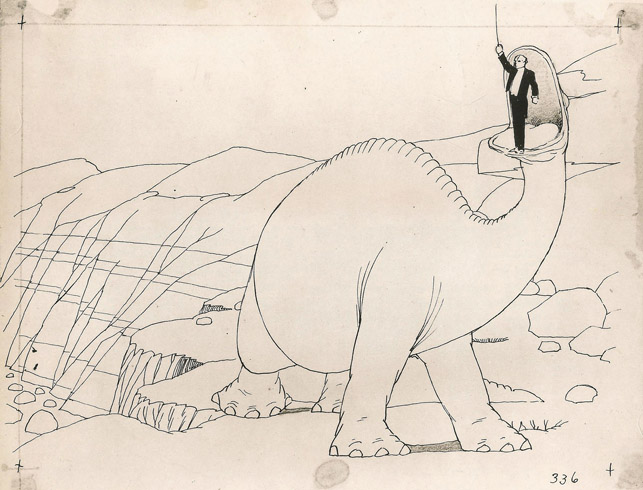 Original animation drawing for Gertie the Dinosaur. USA. 1914. Directed by Winsor McCay. Courtesy John Canemaker 
