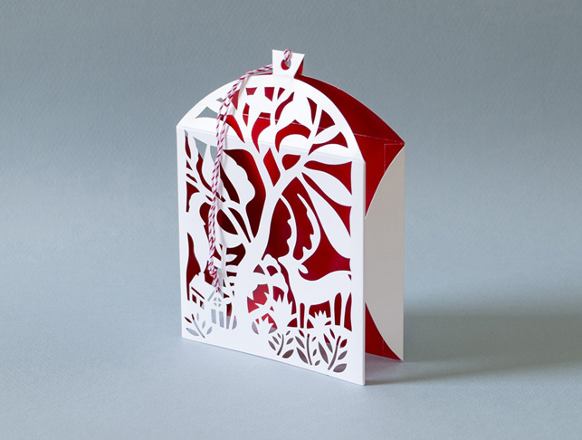 Elsa Mora's Holiday Lantern greeting card for the MoMA Stores. © 2014 Elsa Mora
