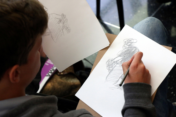 Sketching From Life. October 3, 2014