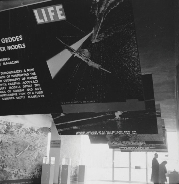 Visitors at the exhibition. Exhibition Dates: January 26, 1944 through March 5, 1944. Photographic Archive. The Museum of Modern Art Archives, New York. Photographer, Fritz Henle