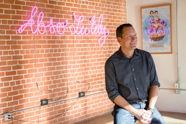 Dave Kneebone in his Abso Lutely production offices. Photo by Aaron Wojack