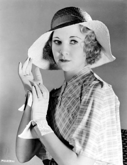 Promotional photograph of Una Merkel. c. 1930s. Public domain image