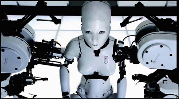 Björk, Still from “All Is Full of Love” directed by Chris Cunningham, 1999. Credit: Courtesy Wellhart Ltd & One Little Indian